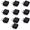Black, variant on Stcellnmex 10 Pack White EU To US Travel Plug Adapter Universal Electrical Outlet Power Connector Converter