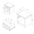 thumbnail image 4 of South Shore Ulysses 1-Drawer Nightstand Winter Oak, 4 of 10