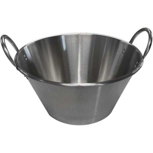 MH GLOBAL Cazo Stainless Steel 25inchW Caso para Carnitas Widespread