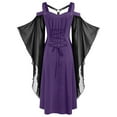 thumbnail image 1 of Heliisoer Plus Women Size Cool Solid Gothic Criss Cross Lace Insert Butterfly, 1 of 5