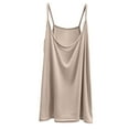 thumbnail image 5 of Duoif Basic Shirt Tank Top for Women Sleeveless Tops with Built in Bras Shelf Bra Padded Shirt 2025 Casual Tanks Loose Fit Summer Tops Beige XXL, 5 of 8