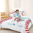 thumbnail image 4 of Manfei Baseball Initial R Full Size Comforter Sets 3-Piece,Ice Cream Bedding Sets, 4 of 6