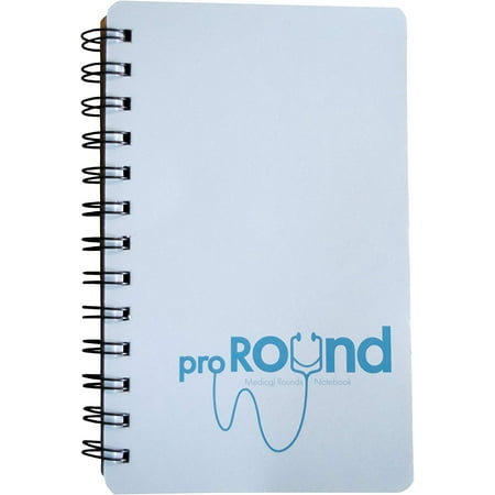 Portage Medical Rounds Notebook, proRound Spiral Notepad with Template, Log Book for Medical Students & Physician Assistants, Pocket Size 4.5 x 7 Inches, 75 Pages, (Pack of 1)