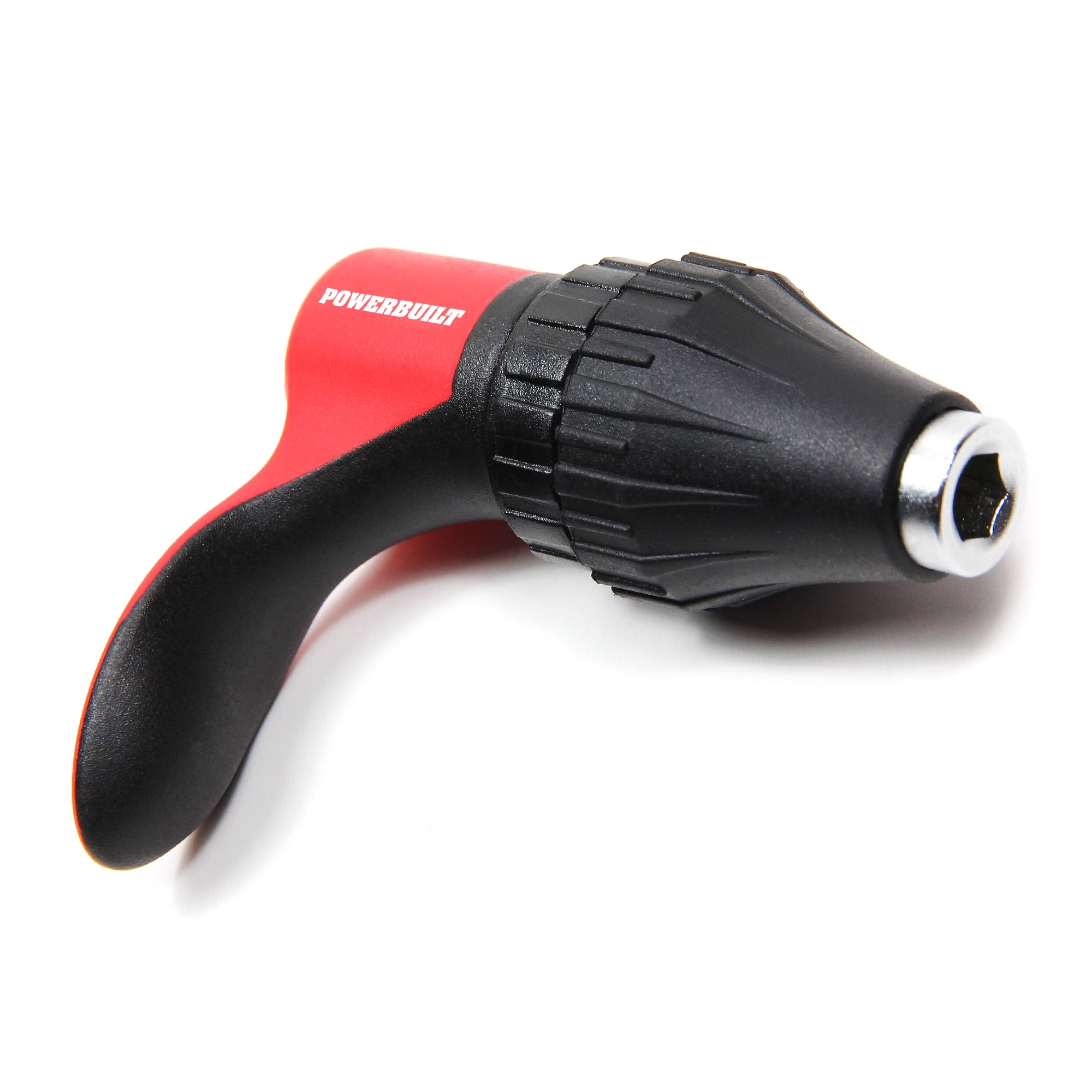 Powerbuilt LType Mini Ratcheting Bit Driver, Reversible Finger Ratchet
