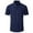 Navy, variant on CHUOU Men's Dress Shirts Solid Short Sleeve Stretch Formal Shirt Business Casual Button Down Shirts