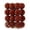 Brown, variant on HHJZPR Multi-Shape Velvet Flocked Christmas Ornament Set, 24 Pack 2.36in Shatterproof Foam Hanging Bauble Clear Tube Kit for Xmas Tree Farmhouse Vintage Winter Holiday Decor