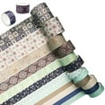 thumbnail image 4 of Papaba 12 Rolls Washi Masking Tapes Set Japanese Decorative Writable Vintage Sticker Gift  for DIY Crafts Arts Scrapbooking Journal Planners, 4 of 5