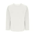 thumbnail image 6 of VBVC No Boundaries Women's Soft Solid Slimming Pullover,Crewneck Long Sleeve Shirts Blouse For Women,Womens Waffle Knit Tops,White,Size XXL, 6 of 8