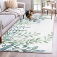 thumbnail image 3 of Rustic Spring Area&nbsp;Rug 3x5ft Sage Green Eucalyptus Leaves Botanical Non-Slip&nbsp;Washable Square&nbsp;Rugs Soft Felt Indoor Floor Mat for Bedroom Kitchen Living Room Bathroom, 3 of 9