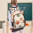 thumbnail image 7 of FORMRS Unisex School Backpack 17" Student Travel Bag with Laptop Compartment, Orange Autumn Leaves, 7 of 7
