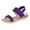 Purple, variant on Espadrilles Platform Sandals for Women Elatic Ankle Strap Memory Foam Insole Color Blocking Heels Comfortable Walking Shoes All Day Wear Purple Size 7.5