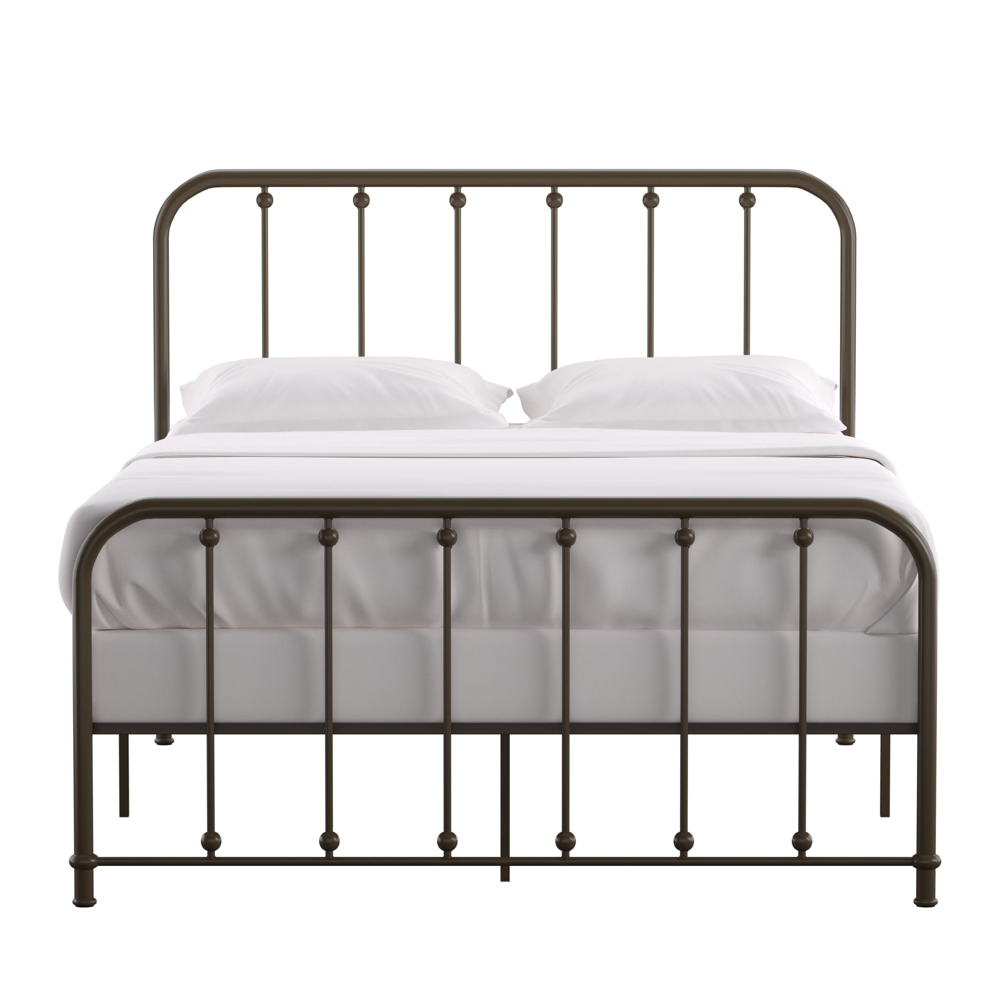 Weston Home Montgomery Spindle Metal Platform Full Bed, Antique Dark Bronze