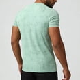 thumbnail image 7 of APEXFWDT Men's Printed Quick Dry Athletic T-Shirt Short Sleeve Stretch Crew Neck Sport Top for Active Fitness,XL,Green, 7 of 7