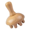 thumbnail image 1 of Herramienta de con forma de hongo de madera, relajación de cuerpo completo, 12 cabezales de , acupresión portátil de mano para cintura, shamjiam Masaje Manual, 1 of 8