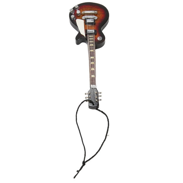 Miniature Guitar Model, Miniature Electric Guitar Ornament All Matching Solid Wood High Realism Wide Application For Music Festival For Weeding
