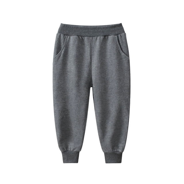 Nrmrqzzcjnd Pantalon Tendance à Faible Coût pour Tout-Petits Garçons, Pantalon de Survêtement Uni, Pantalon de Sport Décontracté pour Enfants