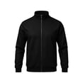 thumbnail image 3 of Zvmxot Men Fleece Sweatshirts Full Zip Stand Neck Sweatshirt with Zipper Pockets Casual Long Sleeve Jackets for Men, 3 of 7