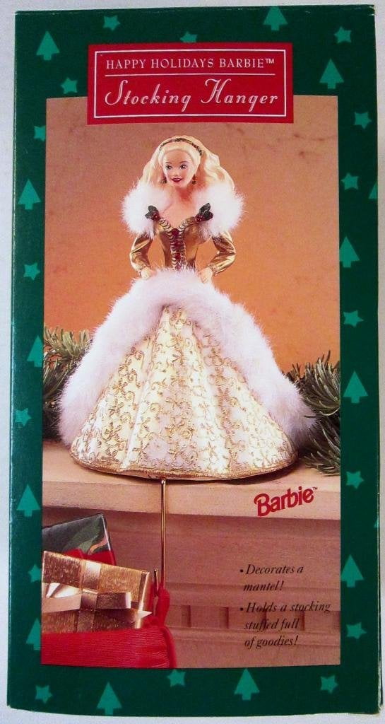 Barbie Stocking Hanger Happy Holidays