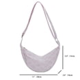 thumbnail image 5 of Bolsas De Hombro Bolsos ajustables para mujer, correas, bandolera de media luna, bolso para chicas Hobos Likrtyny Para Estrenar, 5 of 5