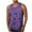 Purple, variant on Aofany New Men's Casual Plus Size Print Tank Top Sports Sleeveless Round Neck T-shirt Pullover Blouses