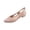Complexion, variant on Women's Slingback Cutout Flats, Square Toe Closed Shoes, Low Block Heel Breathable Casual Dressy Office Daily Elegant Sandals White