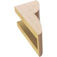 thumbnail image 6 of 4"W x 4"D x 8"H Wide Crestline Rough Cedar Woodgrain TimberThane Corbel, Primed Tan, 6 of 6