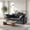 Grey, variant on LazySunsets 79 Inches Cloud Boneless Loveseat, Wide & Deep Seat Boneless Cloud Couch With Multi-Purpose Round Pillow, No Assembly (Blue)