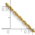 thumbnail image 5 of 14K Yellow Gold 2mm Diamond Cut Quadruple Rope Chain Female Adult Necklace 20", 5 of 5