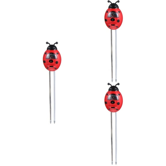 3 Count Soil Checker Gardening Supply Test Kit Electronic Tester Red
