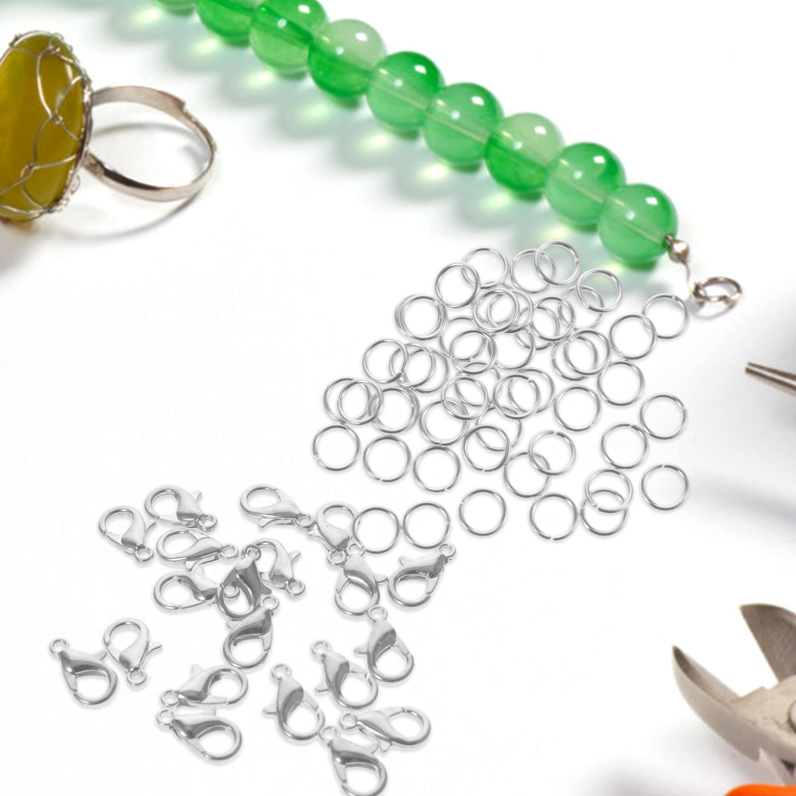 Raindrops Jewelry Making Kit for Necklace and Bracelet, Complete Material Box for Crafting Custom Accessories
