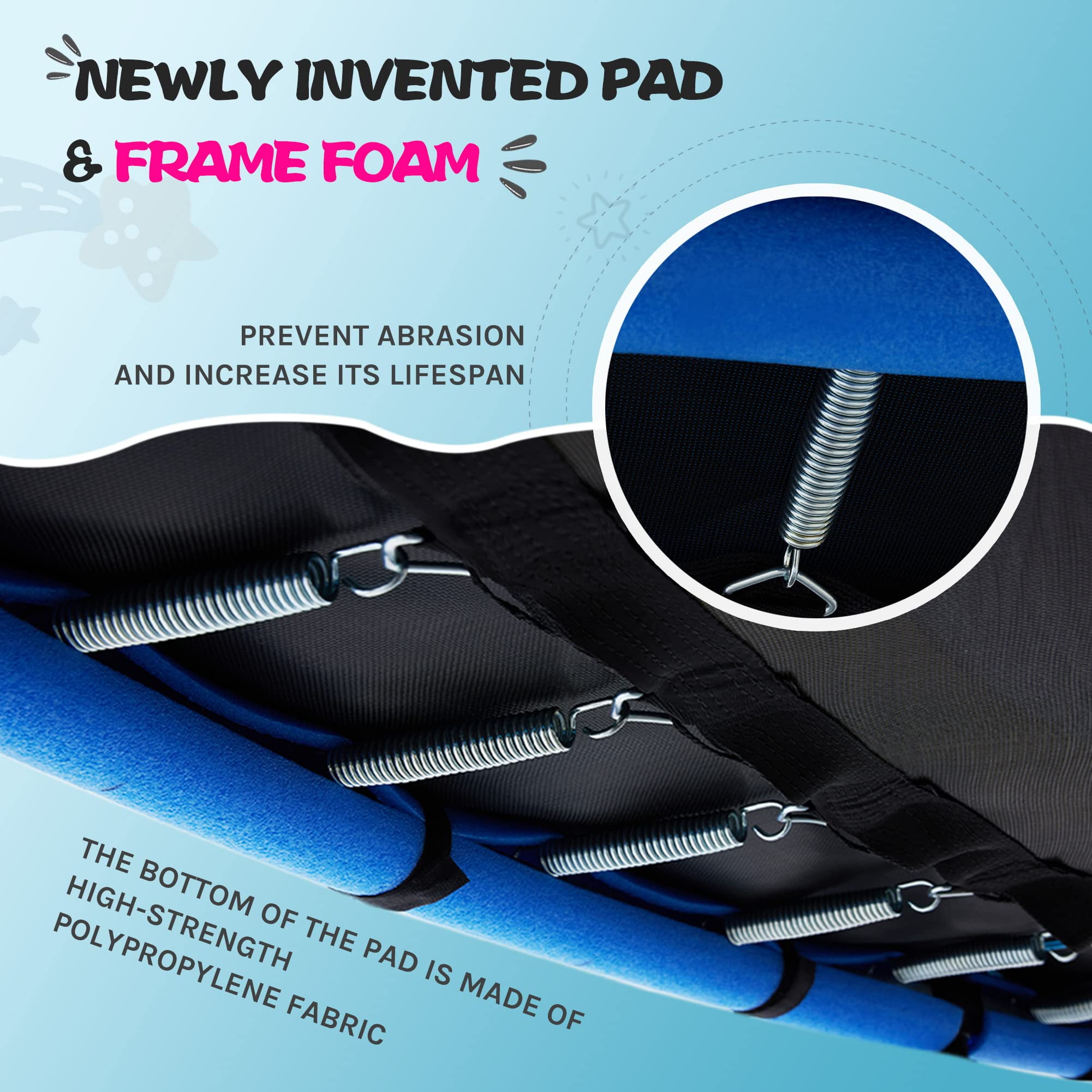 Trampoline Sprinkler SkyBound 12ft Trampoline With Safety Net