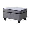 thumbnail image 3 of Harmony Light Gray Fabric Sectional with Left-Facing Chaise and Storage Ottoman, 3 of 4
