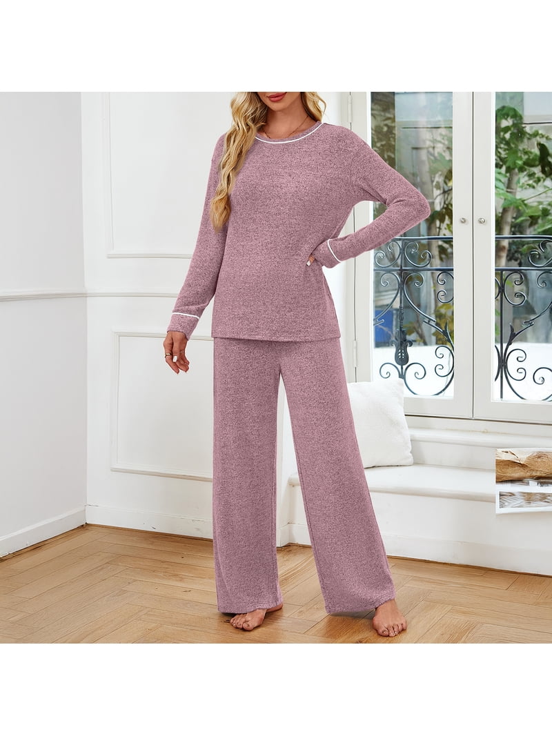 SUNBS Two Piece Lounge Sets for Women 2 Piece Set Outfits Wide Leg