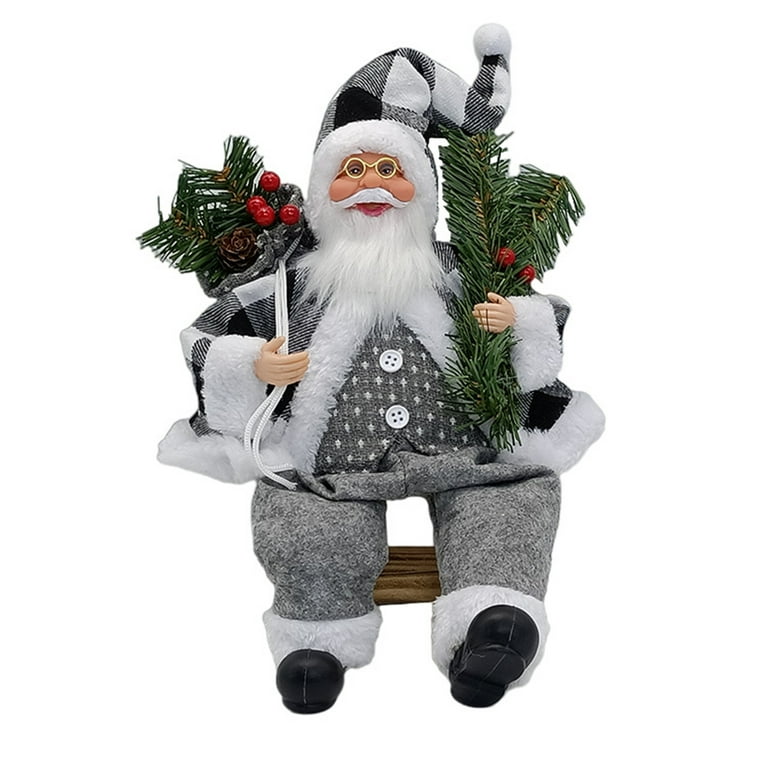 Gwong Creative Santa Claus Shape Doll Decor Lovely Christmas Style