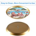 thumbnail image 5 of Santa Claus Beach Vacation Decorative Plastic Discs Earring Holder Stand with Iron Pillars - 32cm Height, 3 Plate Sizes, 5 of 6