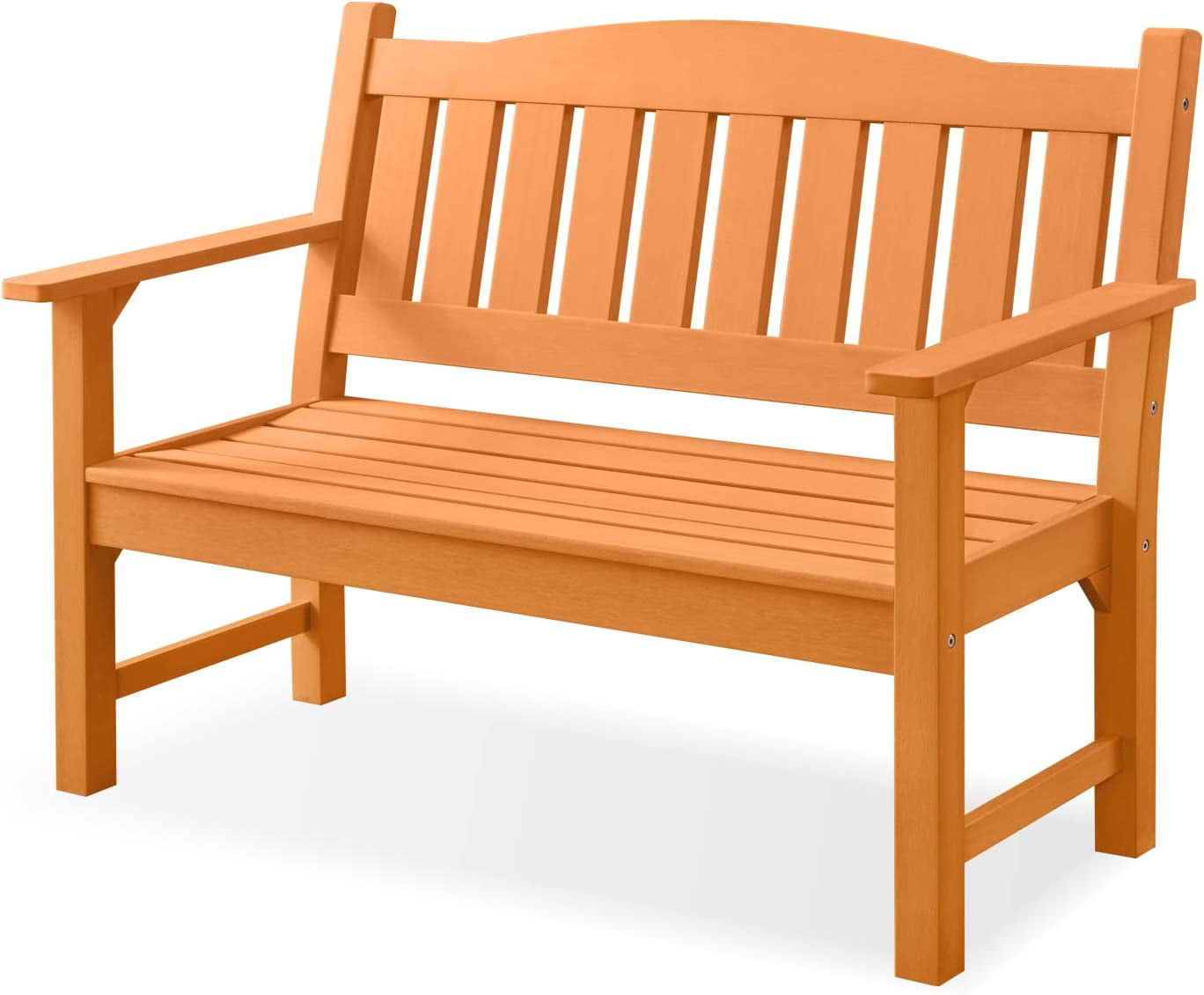 ACUEL Garden Bench, Poly Lumber, 2Person 50” Patio Bench for AllWeather, RotProof Fade Proof