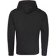 thumbnail image 2 of AWDis - Sudadera con capucha y cuello cruzado para hombre (Negro azabache), 2 of 2