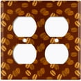 thumbnail image 3 of Metal Light Switch Plate Cover Mocha Coffee Beans Brown COF009, 3 of 14