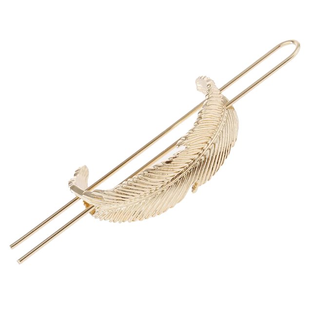 Pasador de pelo con para mujer, pasador de pelo de jaula de , pasador ovalado con horquilla para el pelo - Oro Sunnimix Pinza para hacer moños con cola de caballo