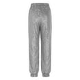 thumbnail image 5 of qucoqpe Womens Sequin Pants Sparkle Jogger Pants Hip Hop Trousers Dance Outfits Streetwear, 5 of 7