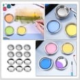 thumbnail image 2 of 12Pcs Multi-function Watercolor Plates Stainless Painting Plates Reusable Watercolor Trays, 2 of 8