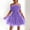 Purple, variant on TopLLC Sleeveless Round-Neck Dress Women Tulle Dress Sleeveless Short Dress Solid Mesh Princess Steapless Womens dresses