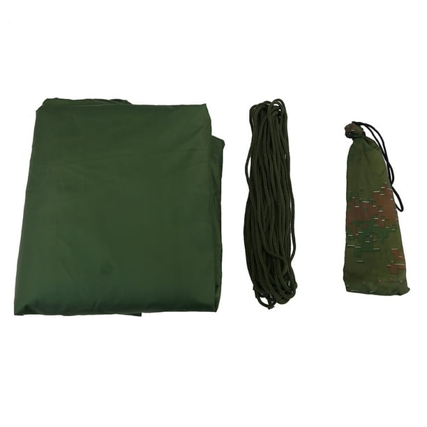 Lona Impermeable Portátil ANGGREK Para Lluvia Carpa Para Acampar Verde