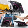 thumbnail image 6 of JETech Case for iPad 10.2-Inch (9th/8th/7th Generation, 2021/2020/2019) with Built-in Screen Protector, Protective Shockproof Rugged Tablet Cover, 360° Rotating Hand Strap Stand (Plum), 6 of 7
