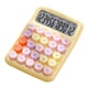 thumbnail image 3 of Calculadora de escritorio compacta y ligera, ideal como accesorio. Regalos prácticos. Botón mecánico portátil para clase, escuela, negocios y hogar. Amarillo, 3 of 10
