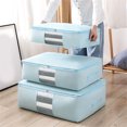 thumbnail image 4 of Foldable Storage Bag Clothes Blanket Quilt Closet Sweater Organizer Box Pouches, 4 of 4
