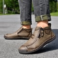 thumbnail image 4 of IEMIEMIEM Mens Boots High Top Loafers Shoes Chelsea Leather Casual Dress Men's 2026 New Boot Man Shoe Formal Oxford for Fathers Day Gifts Khaki 11 Wide, 4 of 9