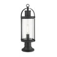 thumbnail image 3 of 1 Light Outdoor Pier Mount Lantern In Period Inspired Style 7.5 Inches Wide By 22.5 Inches High Z-Lite 569Phm-553Pm-Bk, 3 of 4