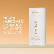 Native Deodorant, Aluminum Free for Women and Men, Vanilla & Sandalwood, 2.65 oz
