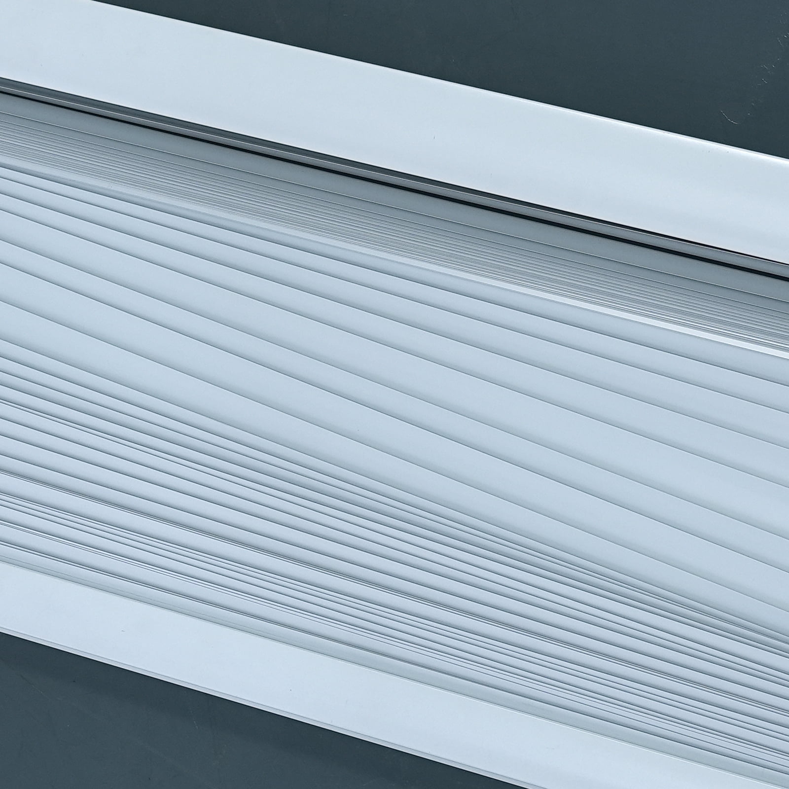 H.VERSAILTEX Cordless Horizontal Window Blinds for Indoor Windows, Light Filtering Vinyl Mini Blinds, Easy Lift and Lower, Modern White Window Shades for Home, Office